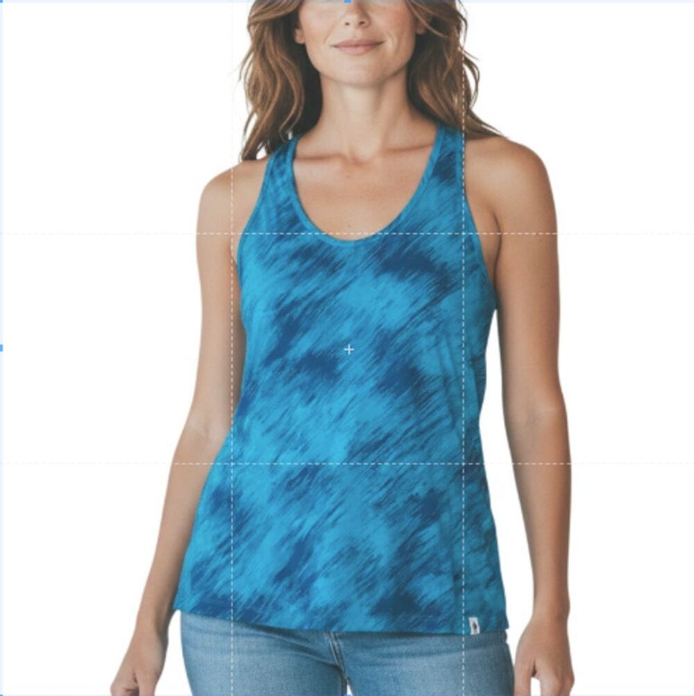 SMARTWOOL Merino 150 Pattern Tank Top W's XL Blue Racerback Everyday Rare NWT